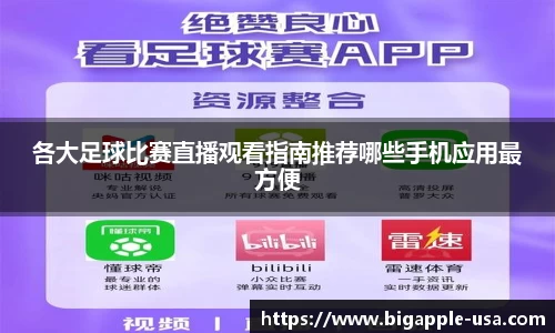 各大足球比赛直播观看指南推荐哪些手机应用最方便